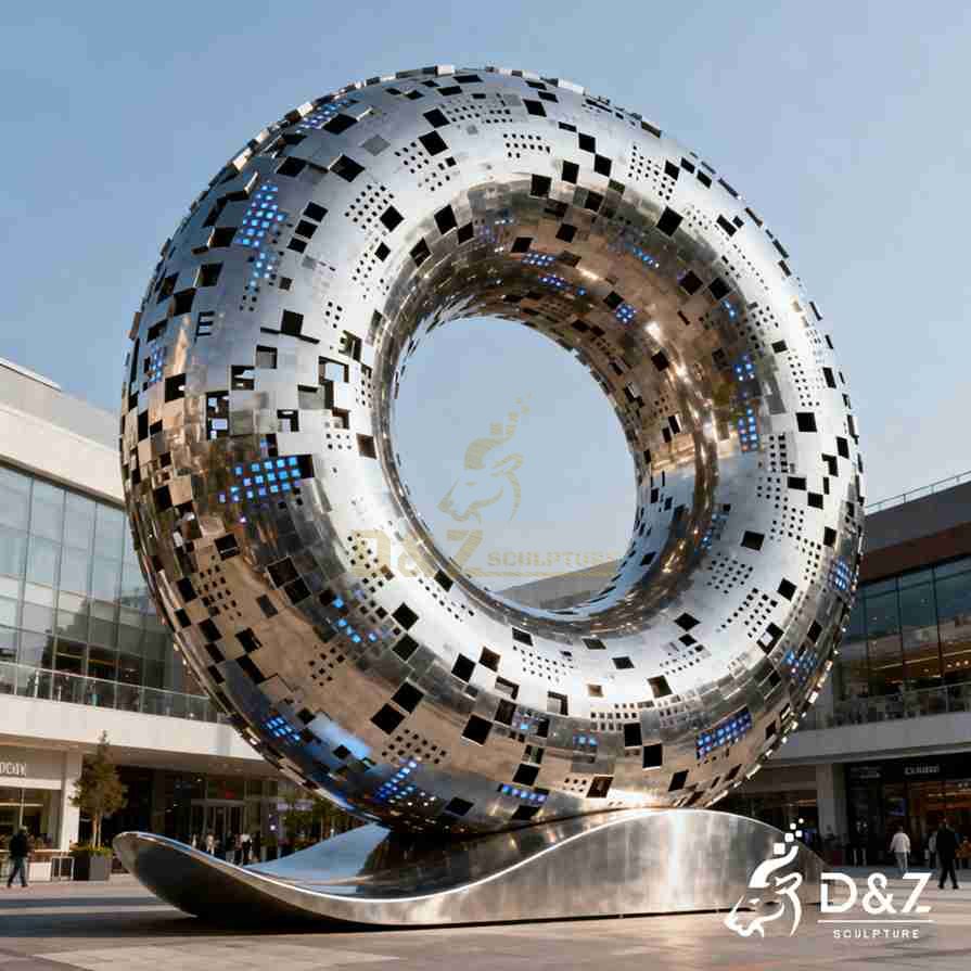 Metal Donut Sculpture 6 Metal Donut Sculpture 6