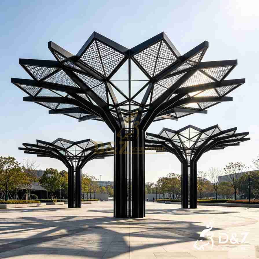 Metal Tree Pergola Sculpture 5 Metal Tree Pergola Sculpture 5