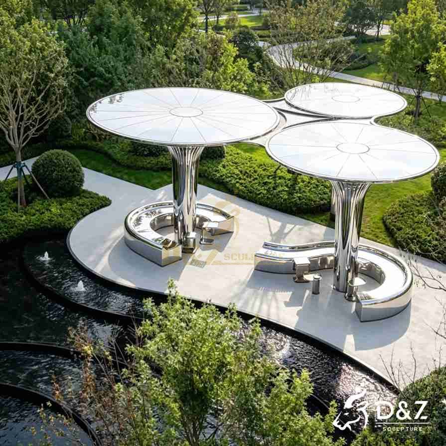 15-4 Modern Metal Gazebo 15-4 Modern Metal Gazebo