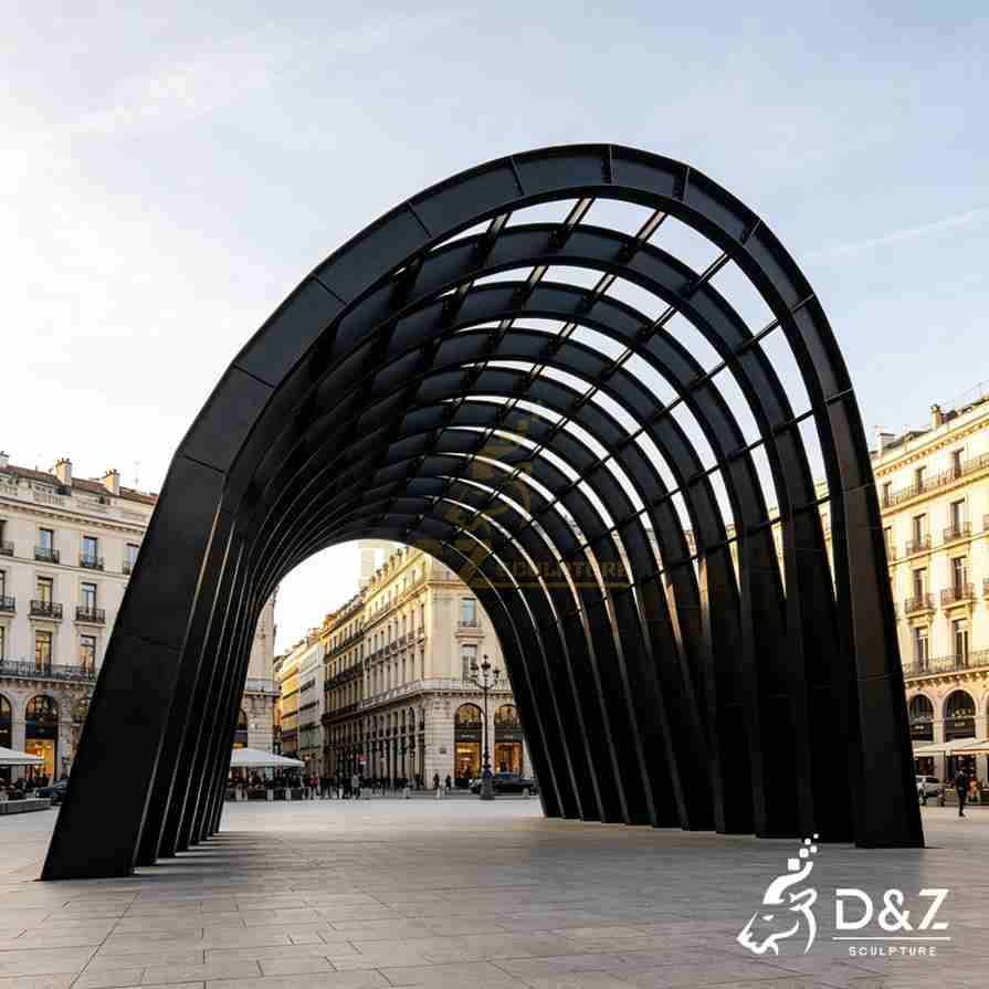 Black Modern Pergola 6