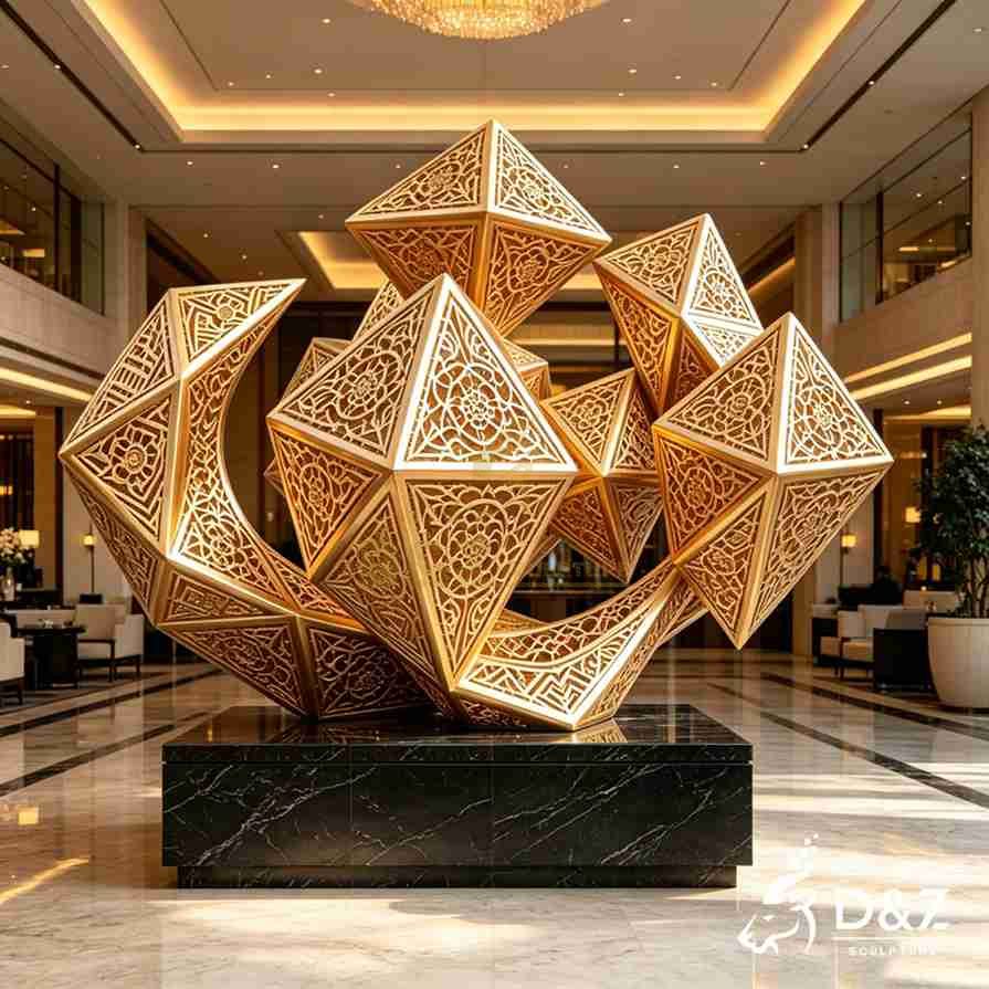 Modern Gold Sculpture 5 Modern Gold Sculpture 5