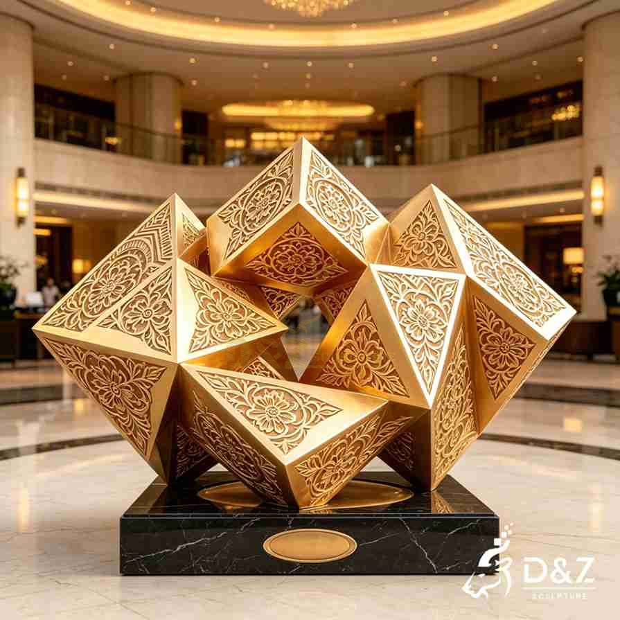 Modern Gold Sculpture 6 Modern Gold Sculpture 6