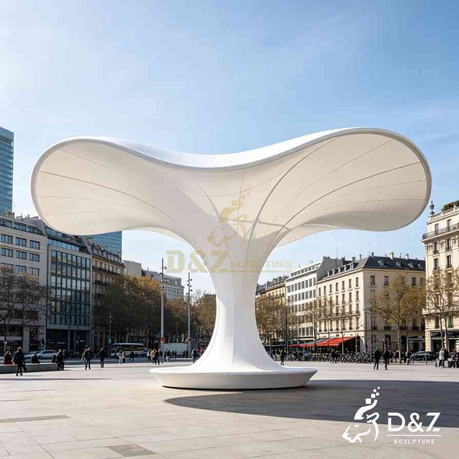 Modern White Pergola 2