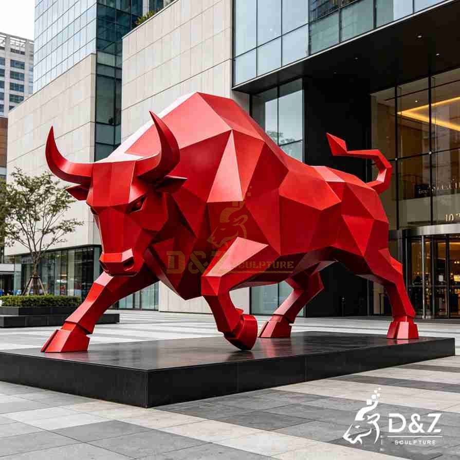Metal Red Bull Sculpture 5 Metal Red Bull Sculpture 5