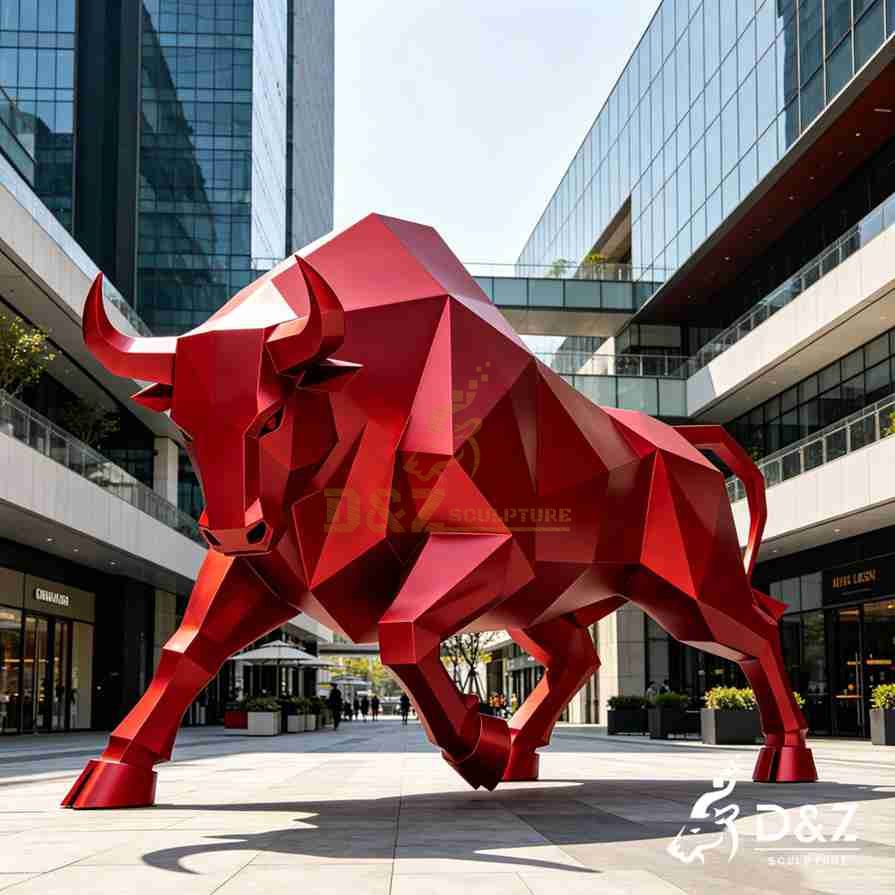 Metal Red Bull Sculpture 6 Metal Red Bull Sculpture 6