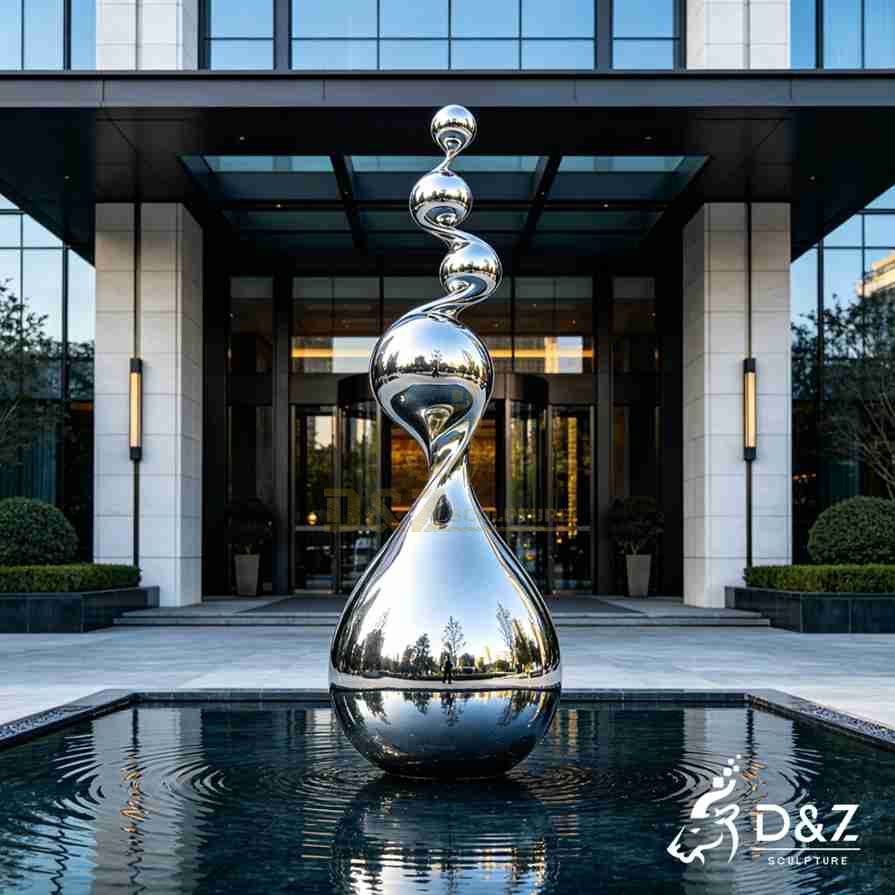 Metal Raindrop Sculpture 1 Metal Raindrop Sculpture 1