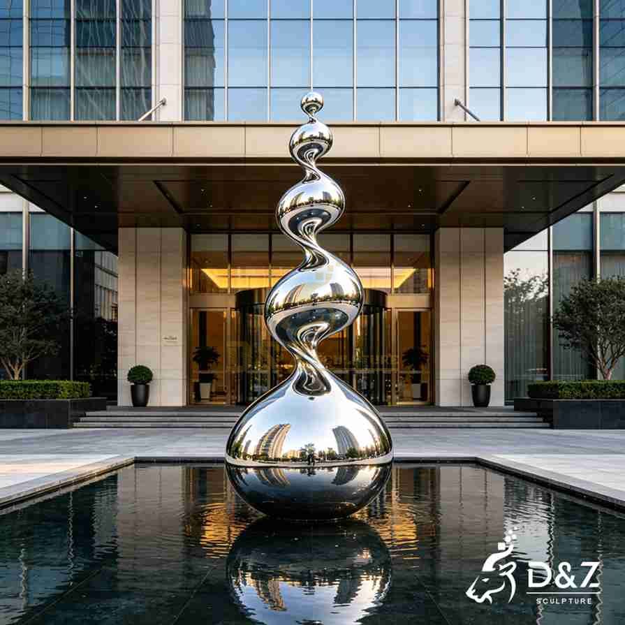 Metal Raindrop Sculpture 5 Metal Raindrop Sculpture 5