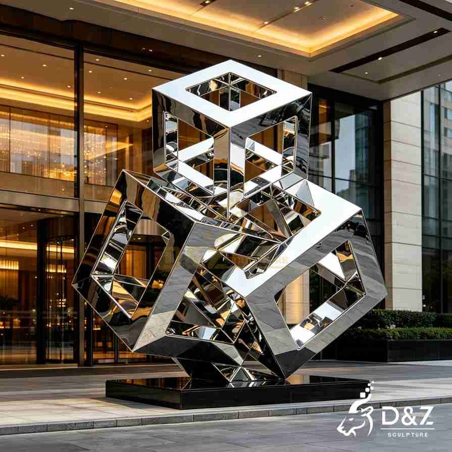 Abstract Cube Sculpture 3 Abstract Cube Sculpture 3