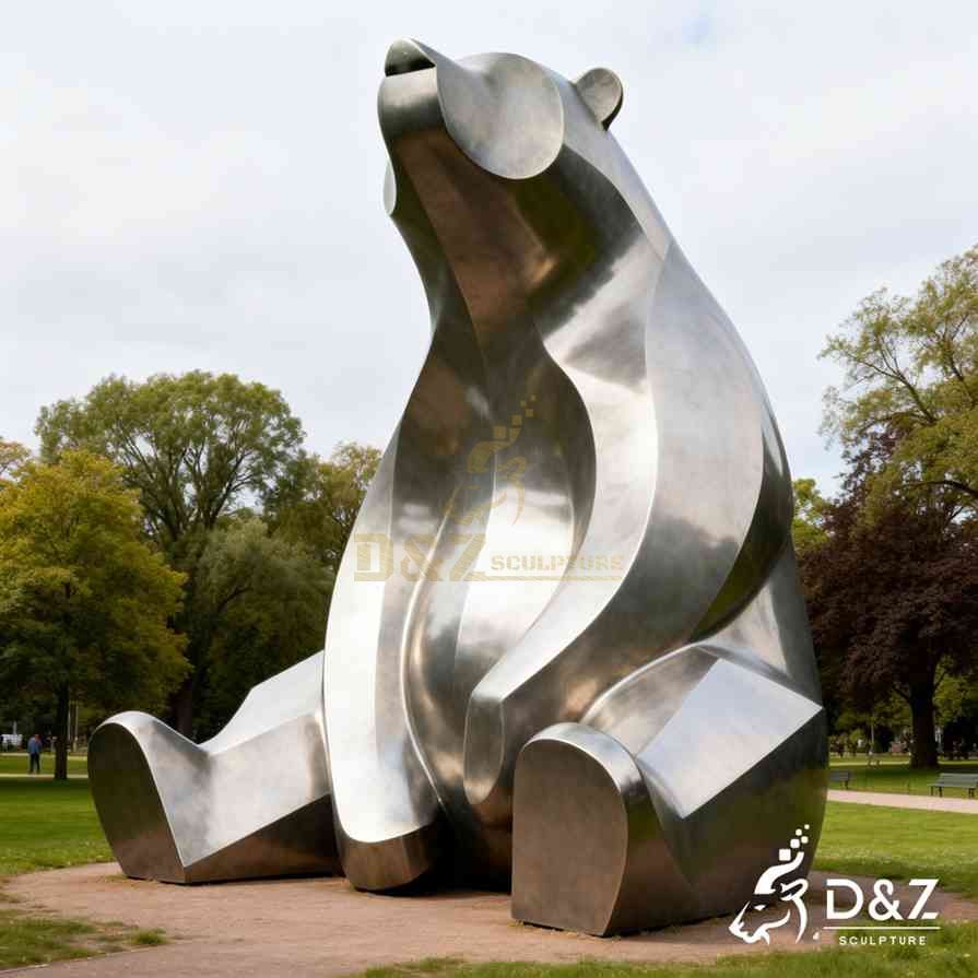 Metal Abstract Bear Sculpture 2 Metal Abstract Bear Sculpture 2