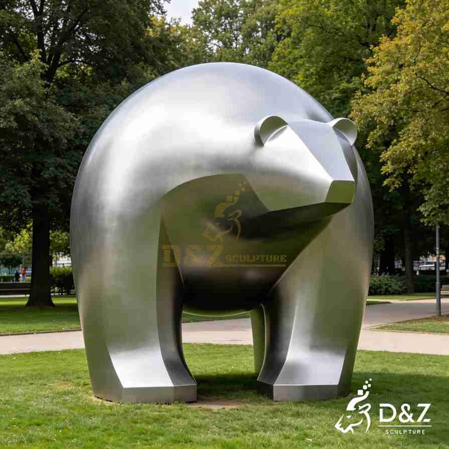 Metal Abstract Bear Sculpture 4 Metal Abstract Bear Sculpture 4