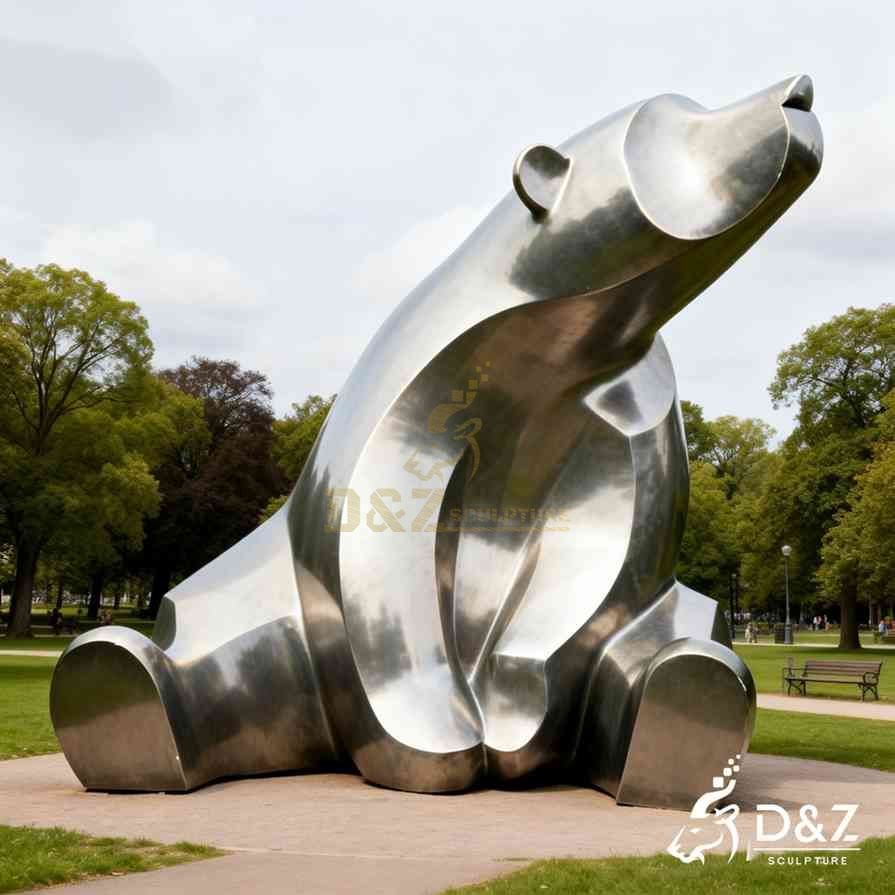 Metal Abstract Bear Sculpture 5 Metal Abstract Bear Sculpture 5