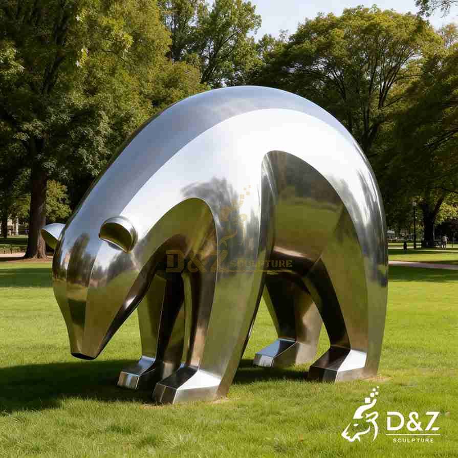 Metal Abstract Bear Sculpture 6 Metal Abstract Bear Sculpture 6