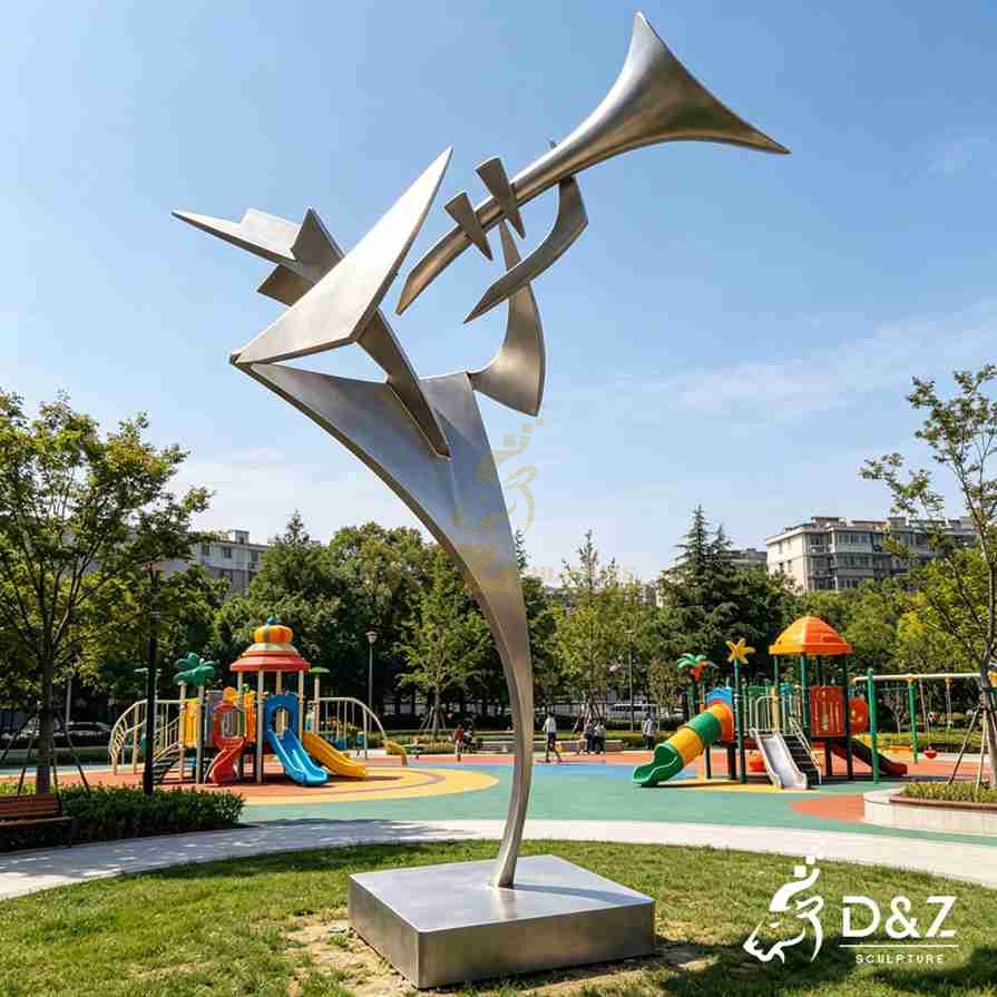 Metal Abstract Music Sculpture 1