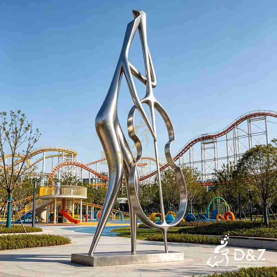 Metal Abstract Music Sculpture 2