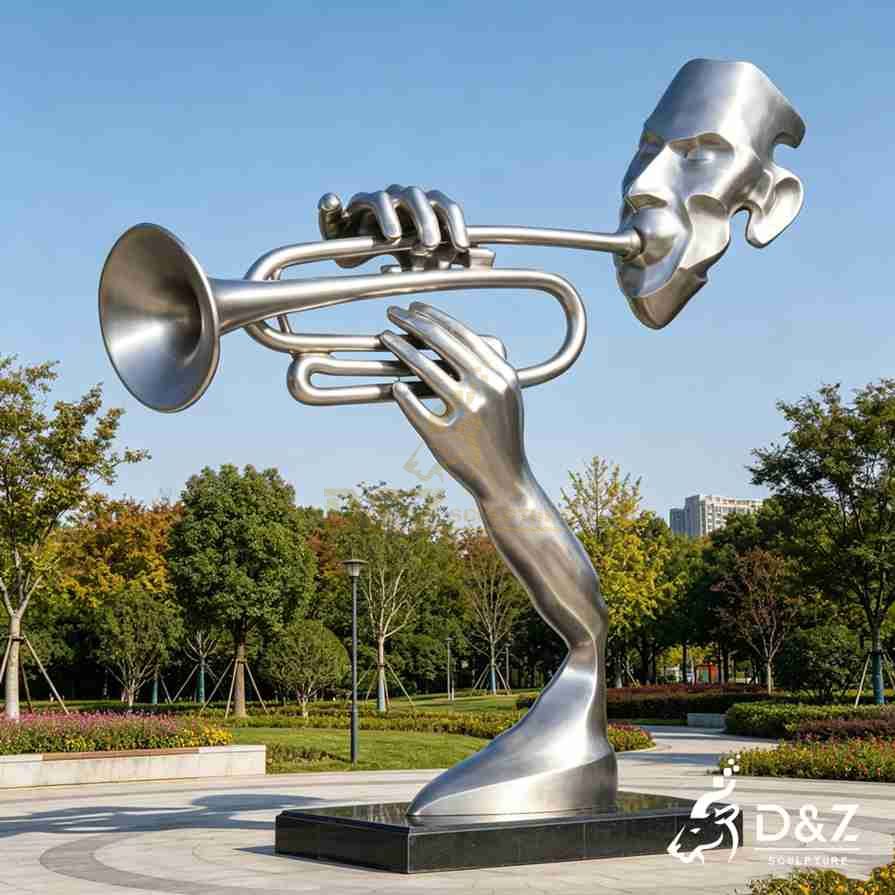 Metal Abstract Music Sculpture 3