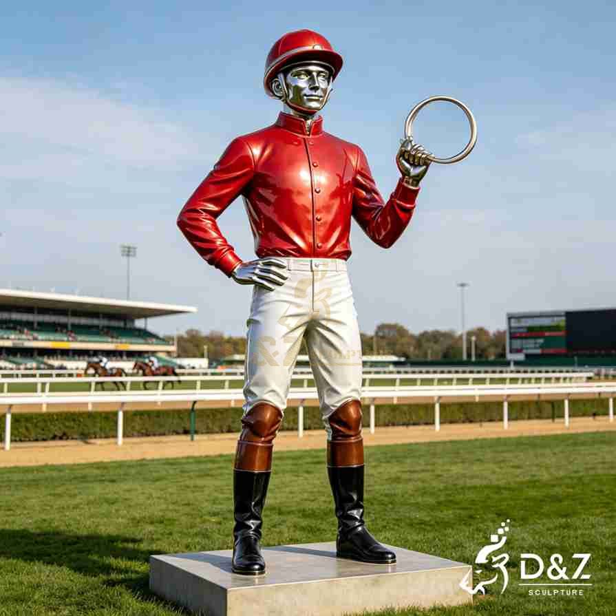 Black lawn jockey statue with lantern for sale