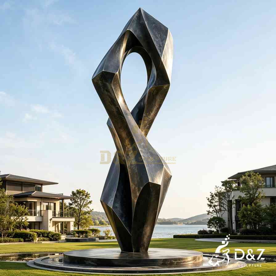15-10 Large Bronze Abstract Sculptures