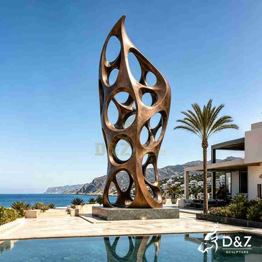 15-11 Large Bronze Abstract Sculptures