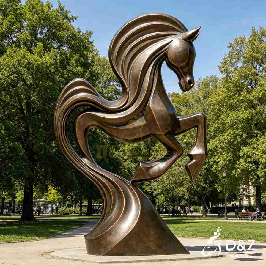 15-13 Large Bronze Abstract Sculptures