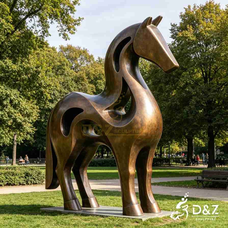 Bronze Abstract Horse Statue 5