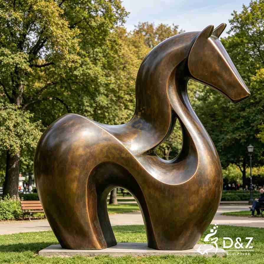 Bronze Abstract Horse Statue 6