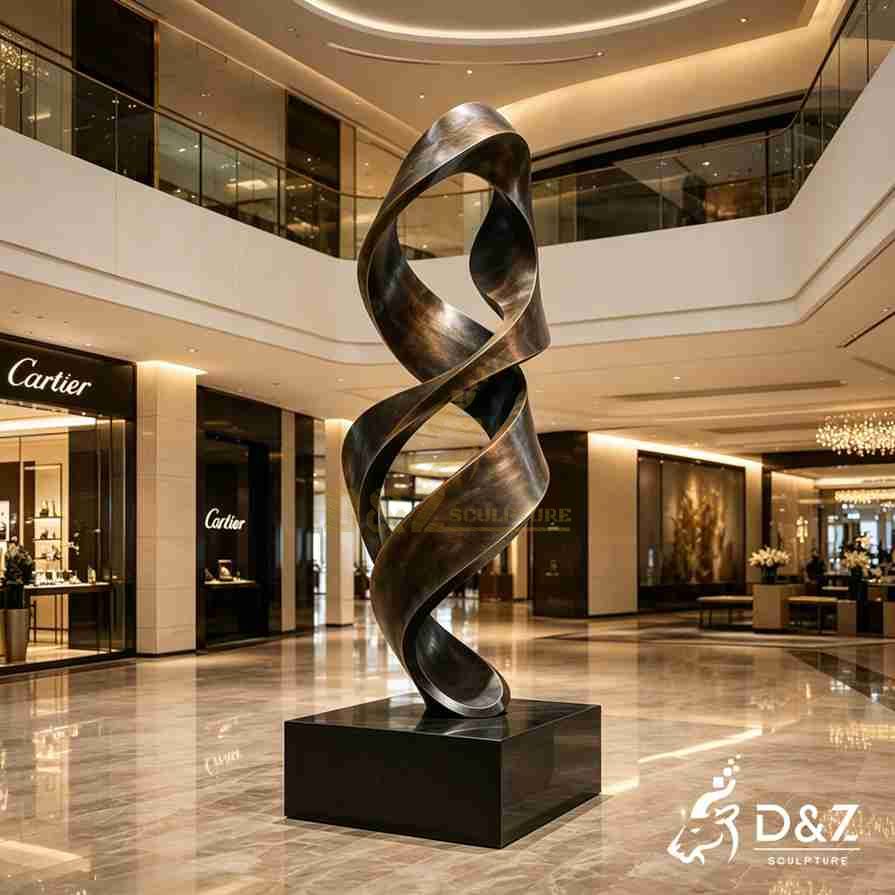 Large Bronze Abstract Modern Art Sculpture 3