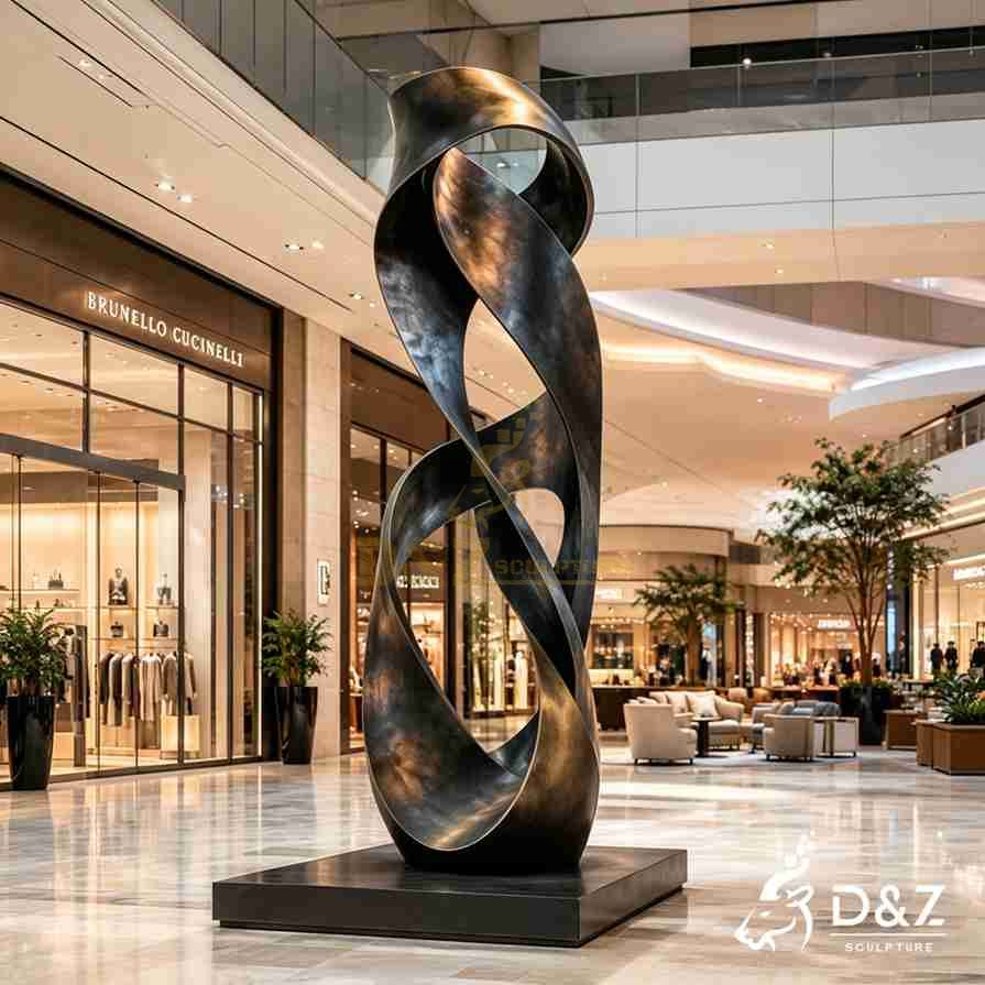 Large Bronze Abstract Modern Art Sculpture 6