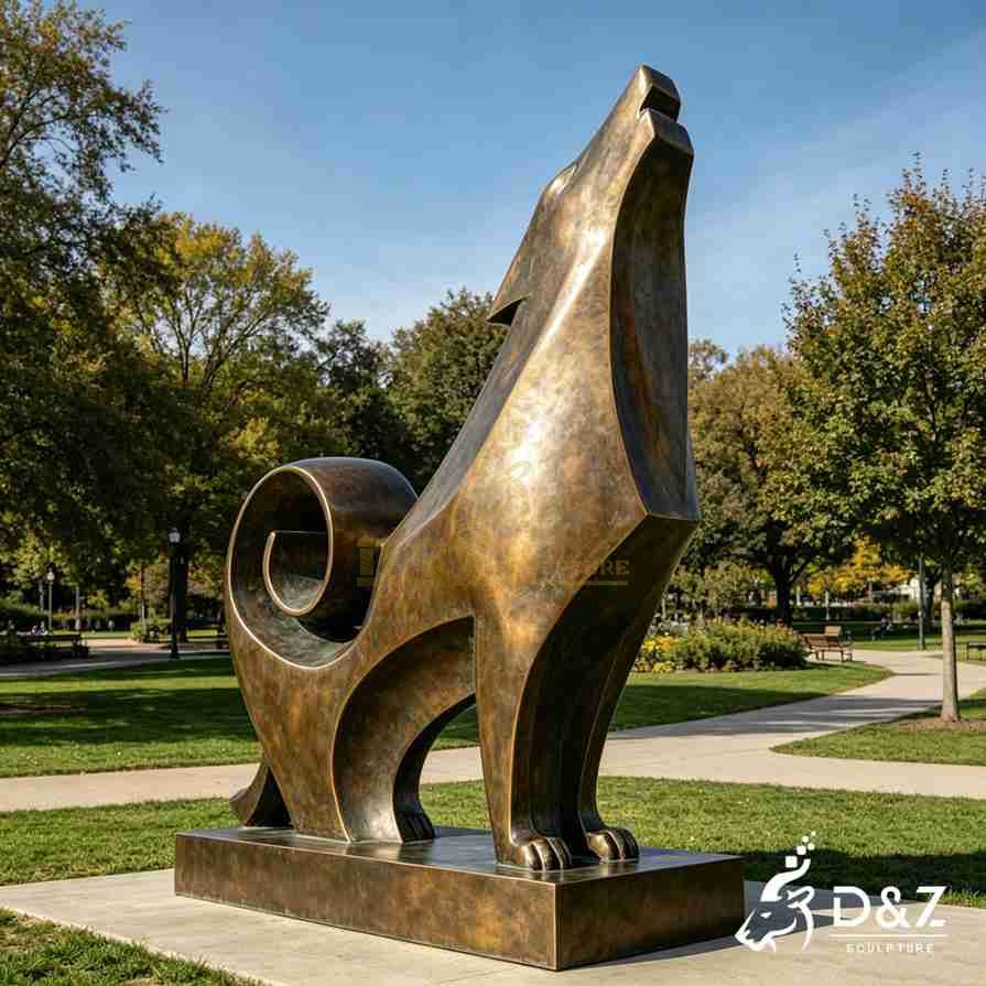 Abstract Wolf Statue 2 Abstract Wolf Statue 2