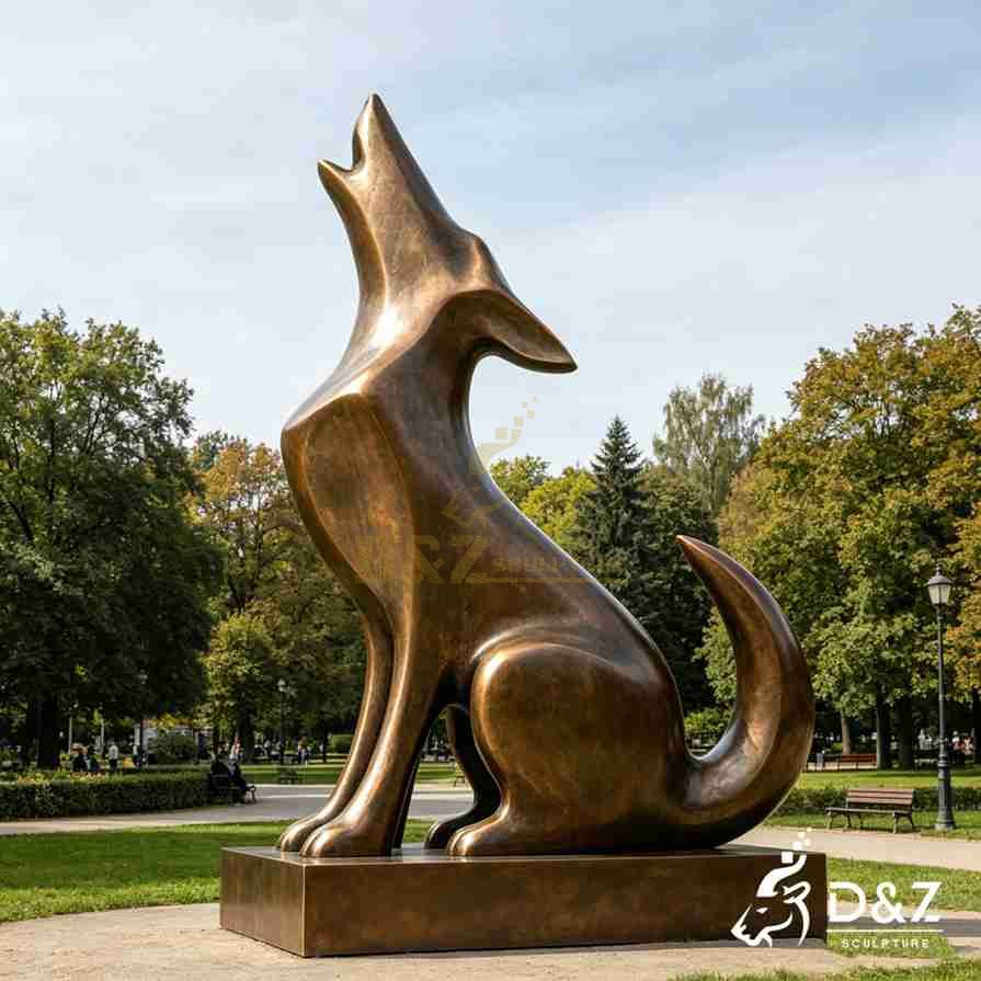 Abstract Wolf Statue 3 Abstract Wolf Statue 3