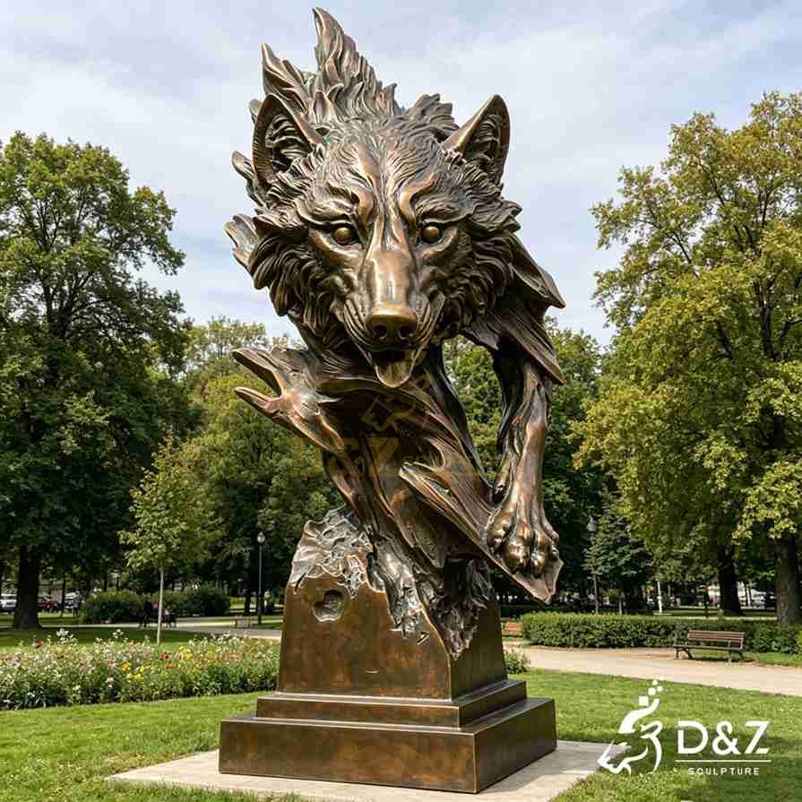 Abstract Wolf Statue 6 Abstract Wolf Statue 6