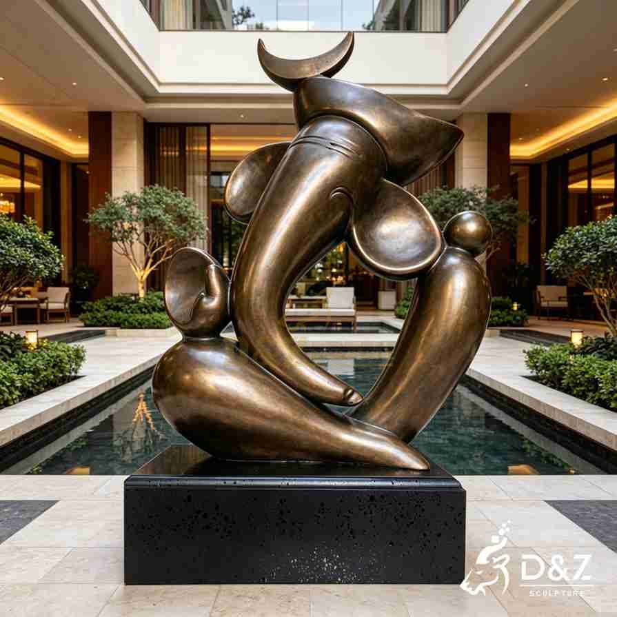 15-14 Large Bronze Abstract Statues for Modern Outdoor Art