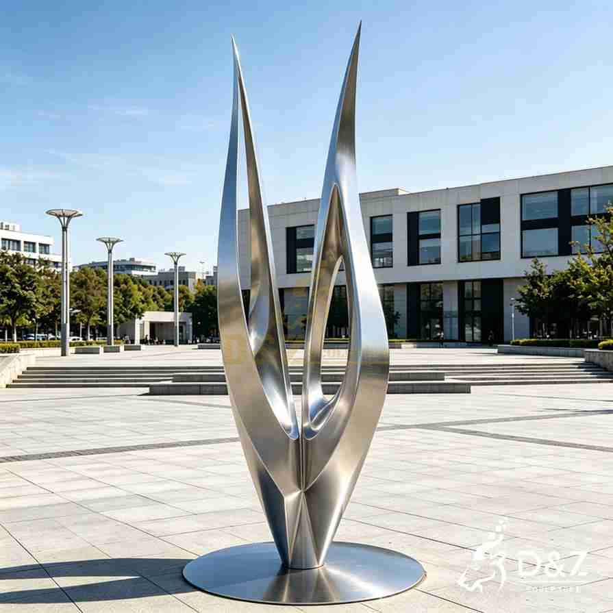 New Design Modern Abstract Metal Stainless Steel Sculpture