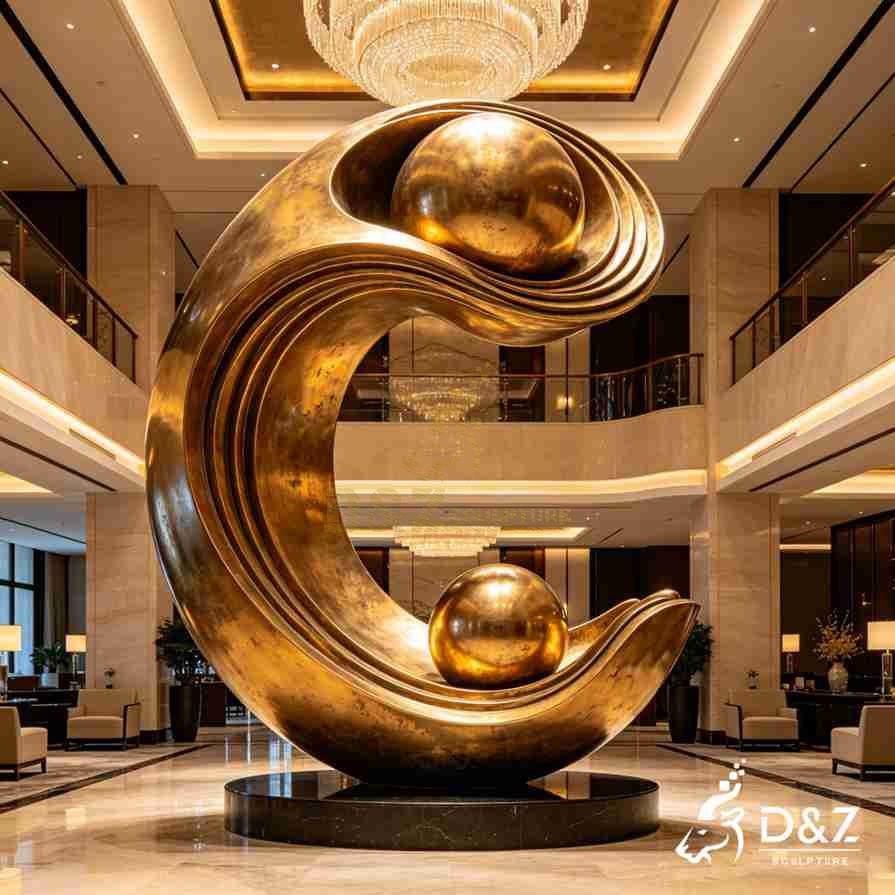 Gold Curved Sculpture 2 Gold Curved Sculpture 2