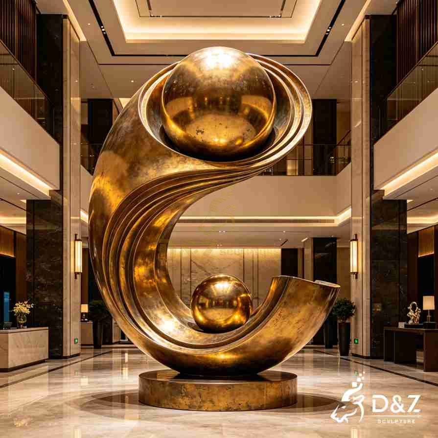 Gold Curved Sculpture 3 Gold Curved Sculpture 3