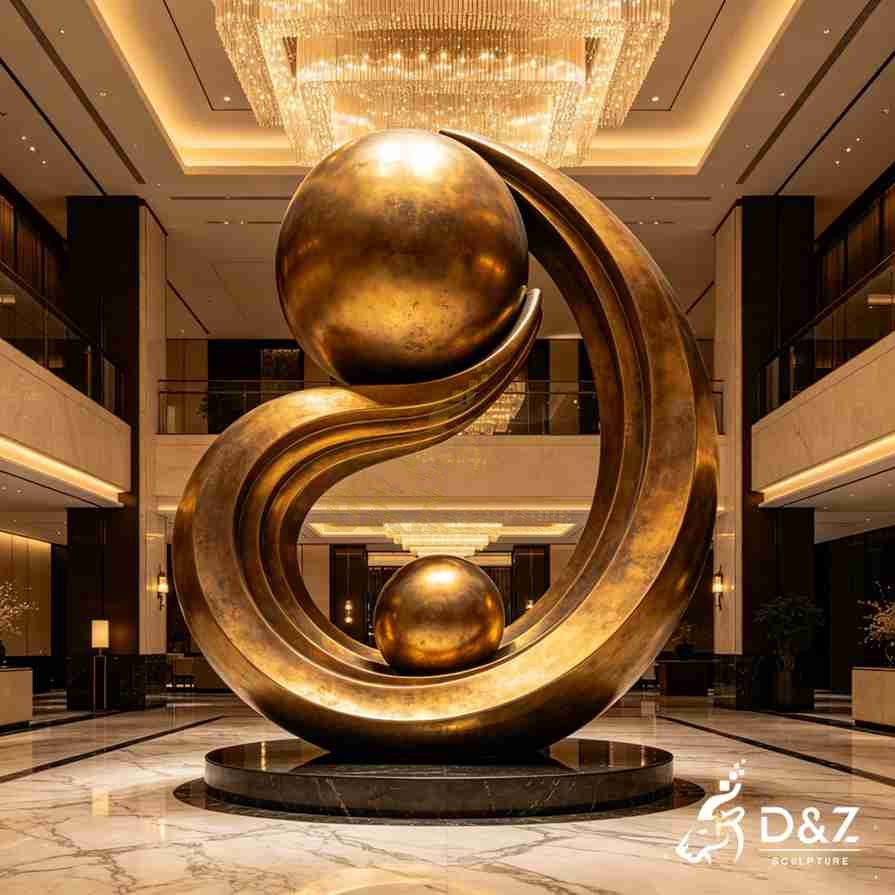 Gold Curved Sculpture 5 Gold Curved Sculpture 5