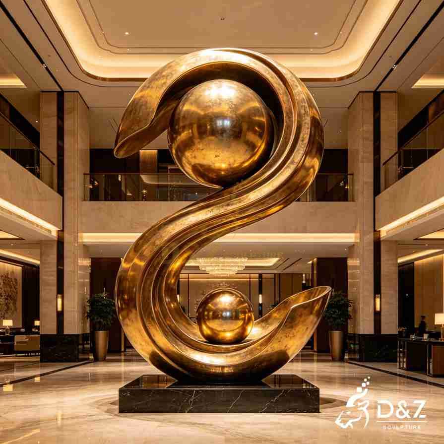 Gold Curved Sculpture 6 Gold Curved Sculpture 6