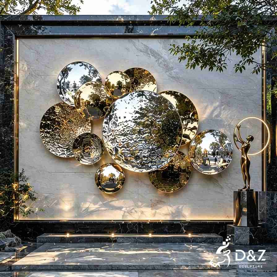 Metal Circle Wall Sculpture 5 Metal Circle Wall Sculpture 5