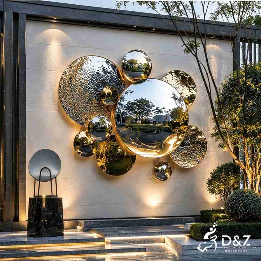 Metal Circle Wall Sculpture 6 Metal Circle Wall Sculpture 6