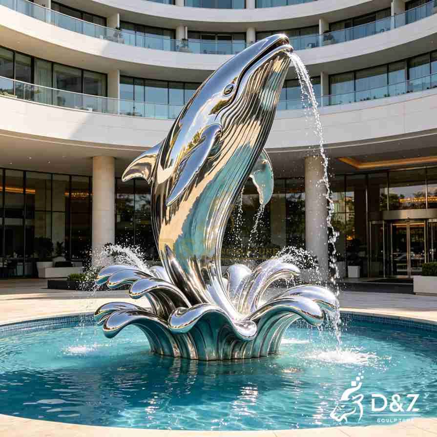 Whale Water Fountain 2