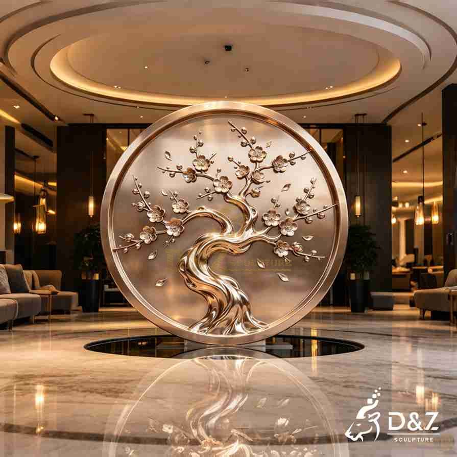 30-1 Large Modern Metal Round