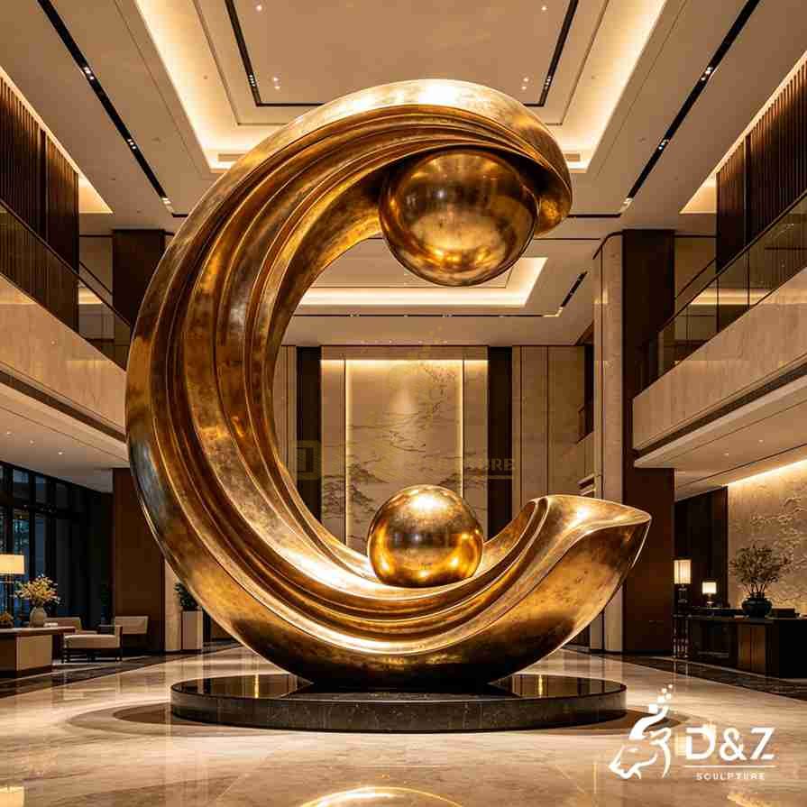 30-3 Large Modern Metal Round