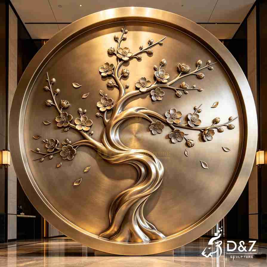 Metal Round Relief Sculpture2
