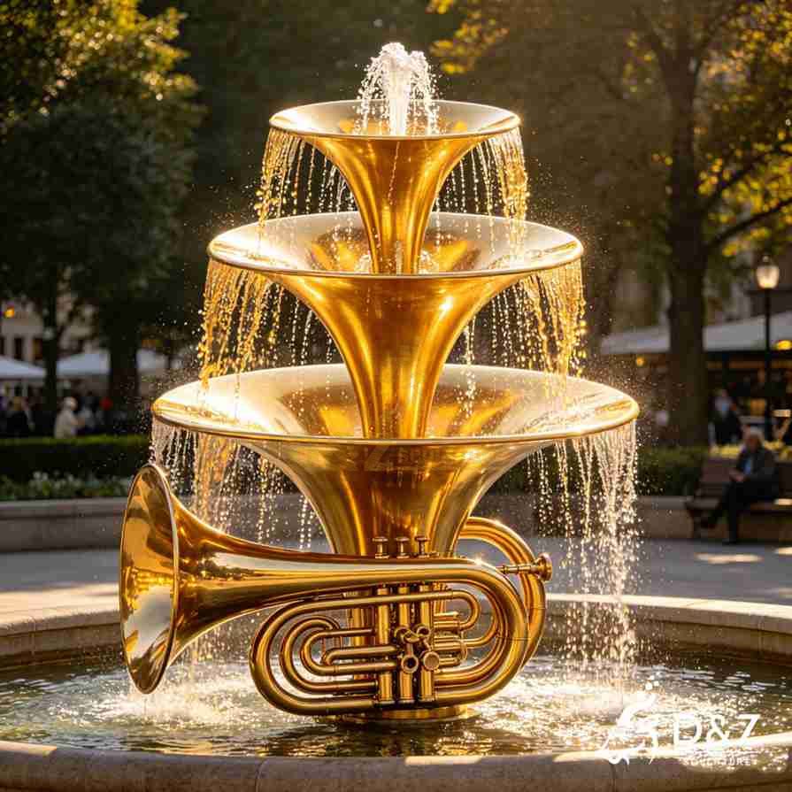 Tuba Water Fountain 2