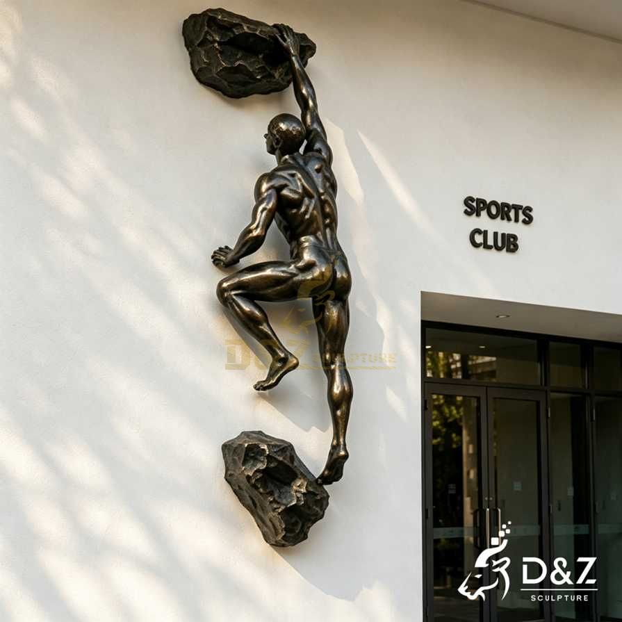 Rock Climber Wall Sculpture 5