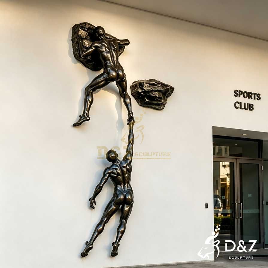 Rock Climber Wall Sculpture 6