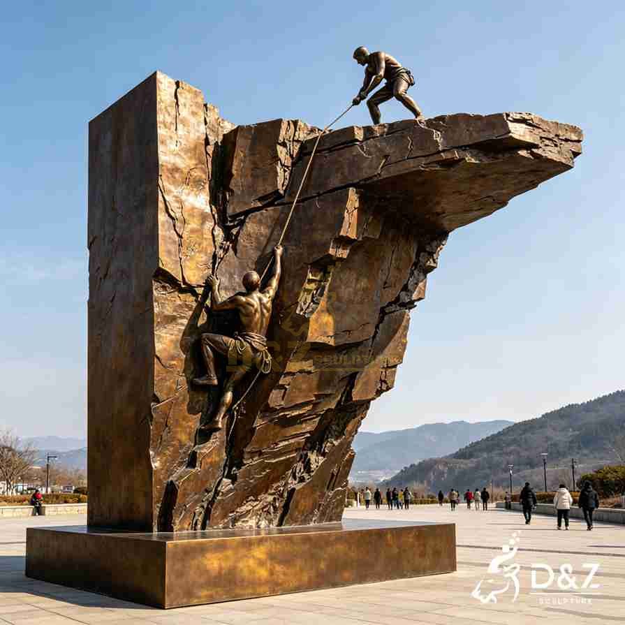 20-4 Large Bronze Rock Sculptures
