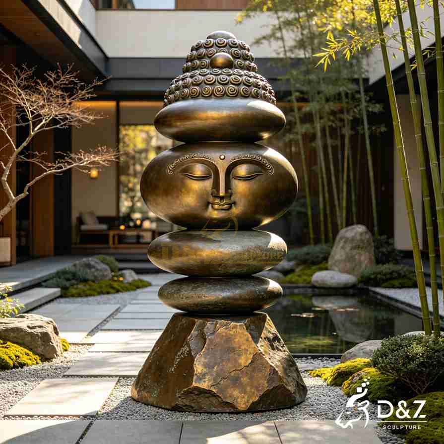 20-10 Large Bronze Rock Sculptures