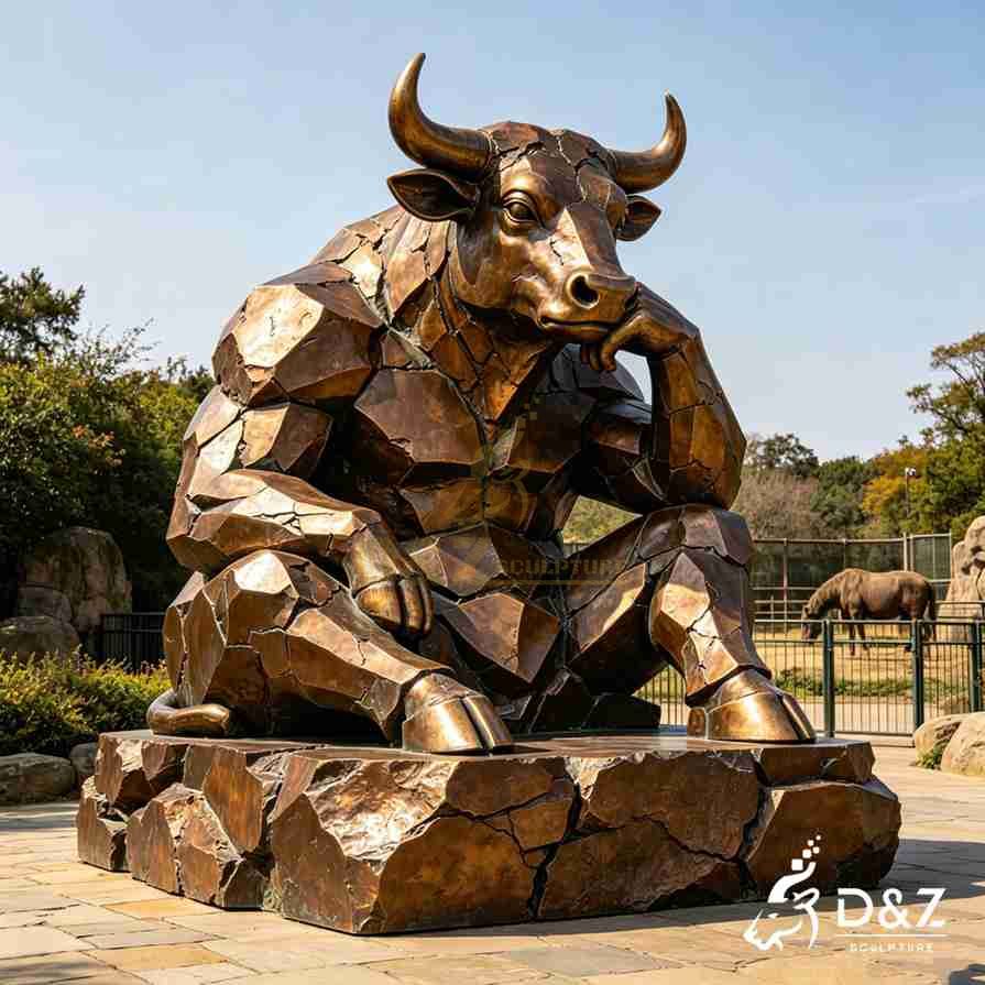 20-17 Large Bronze Rock Sculptures