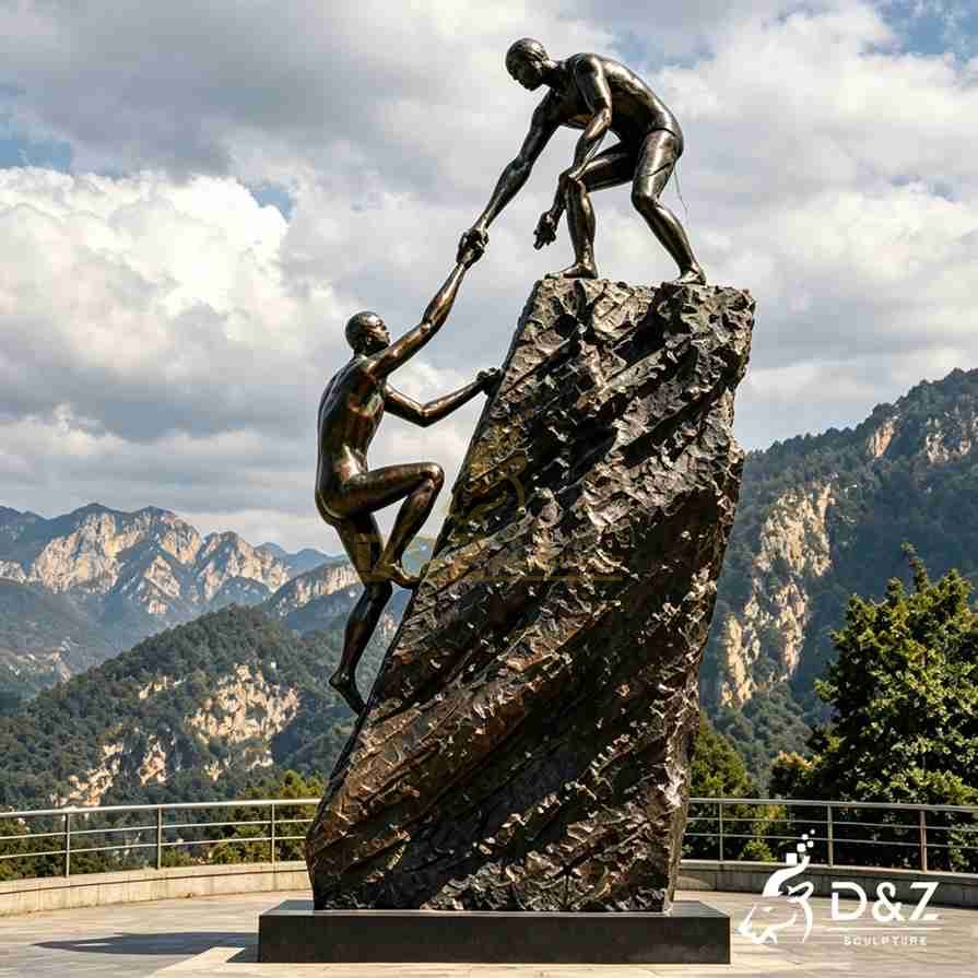 Rock Climbing Man Sculpture 1