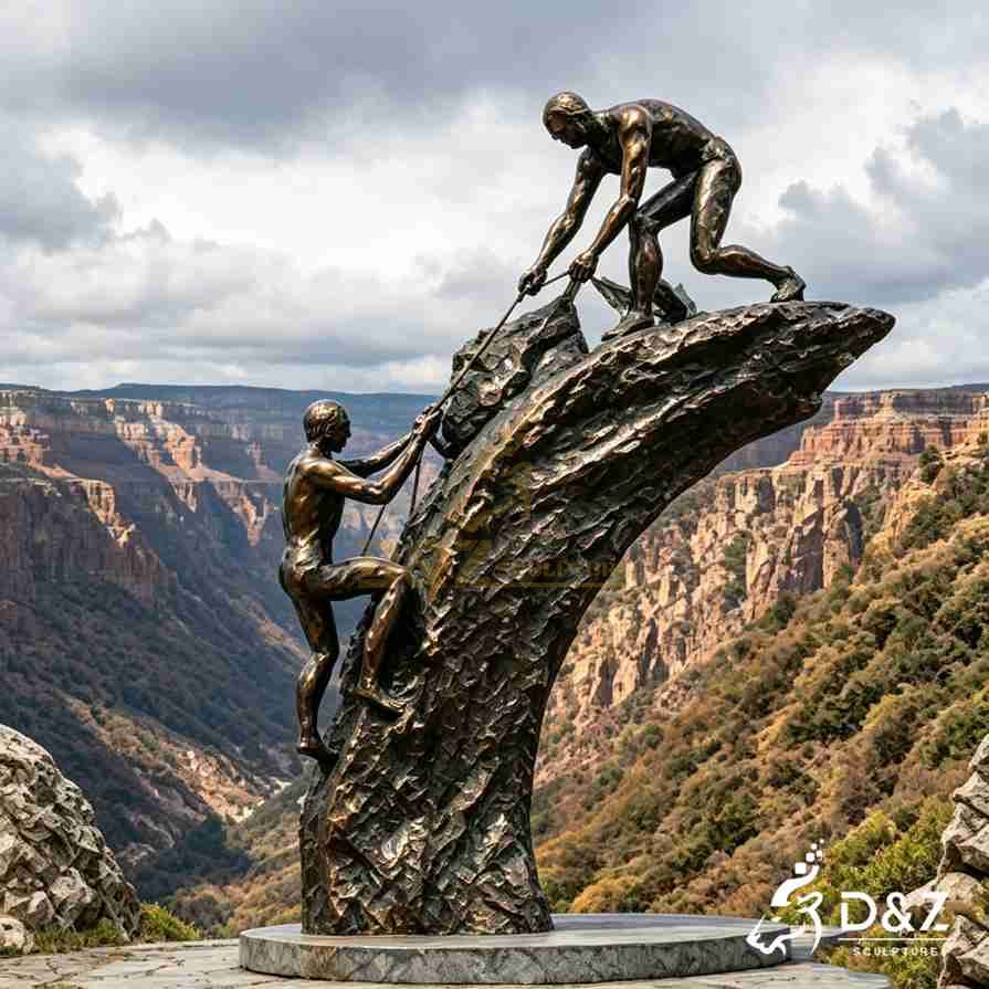 Rock Climbing Man Sculpture 3